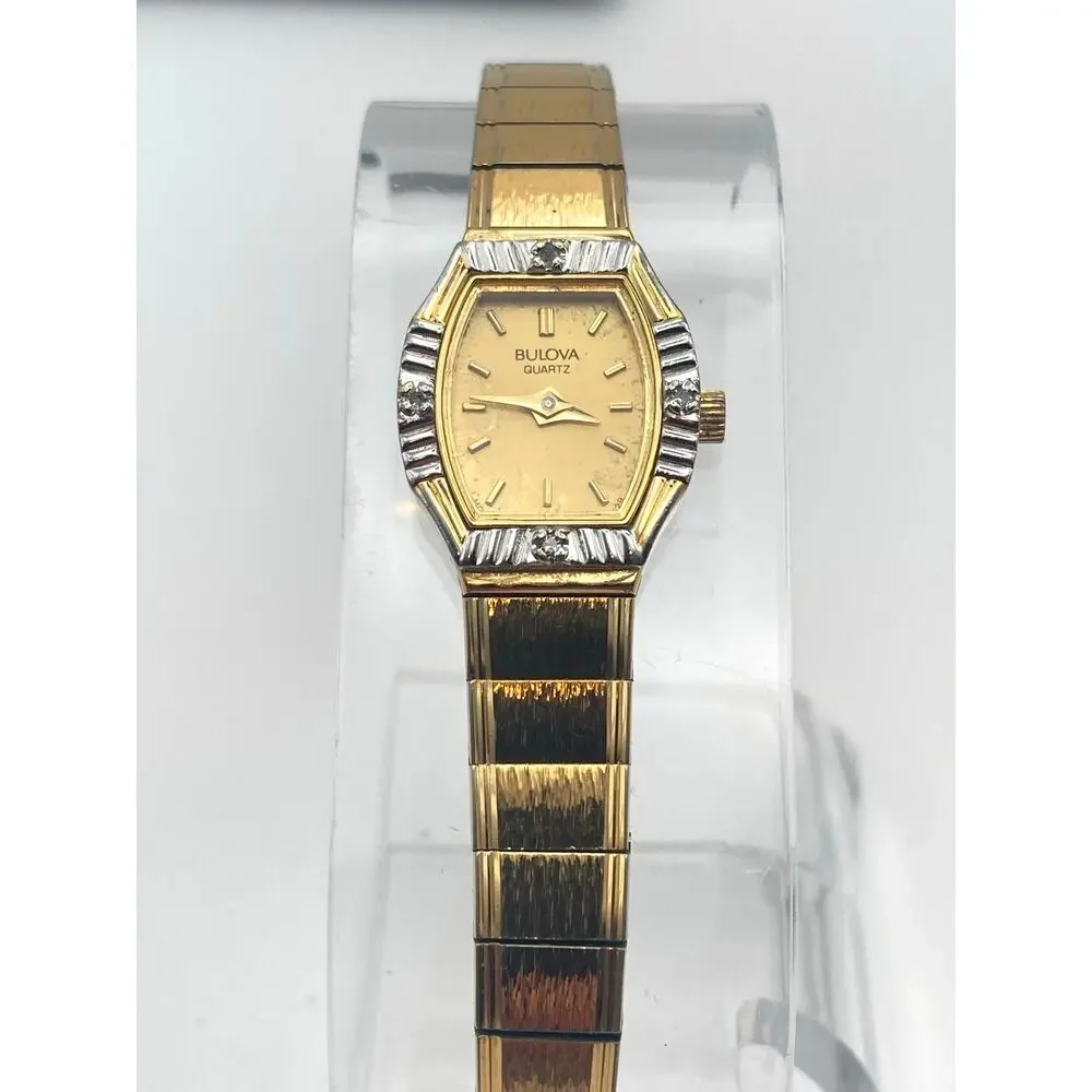 VTG Bulova Women's Petite Cocktail Dress Watch 17mm - Fresh Battery-Wrist 6-6.25